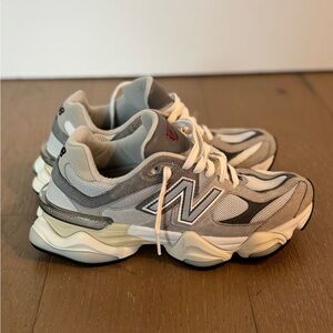 New Balance Gray and White Sneakers